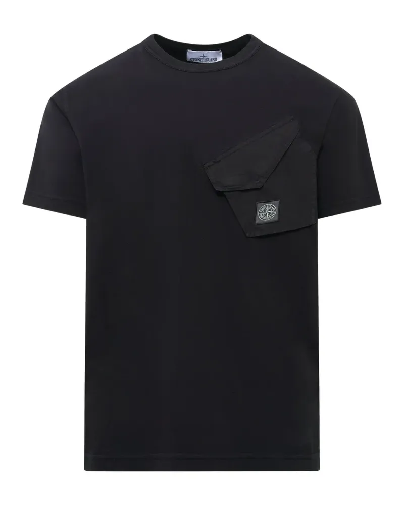 Stone Island 2100008 organic cotton jersey T-shirt - Schwarz Schwarz