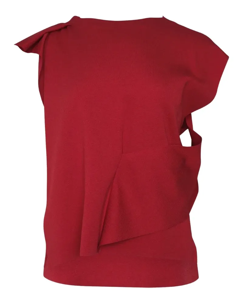CFCL AC Milan asymmetric draped top - Rot Rot