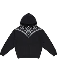 Marcelo Burlon | County of Milan Hoodie mit Bandana-Stickerei Schwarz