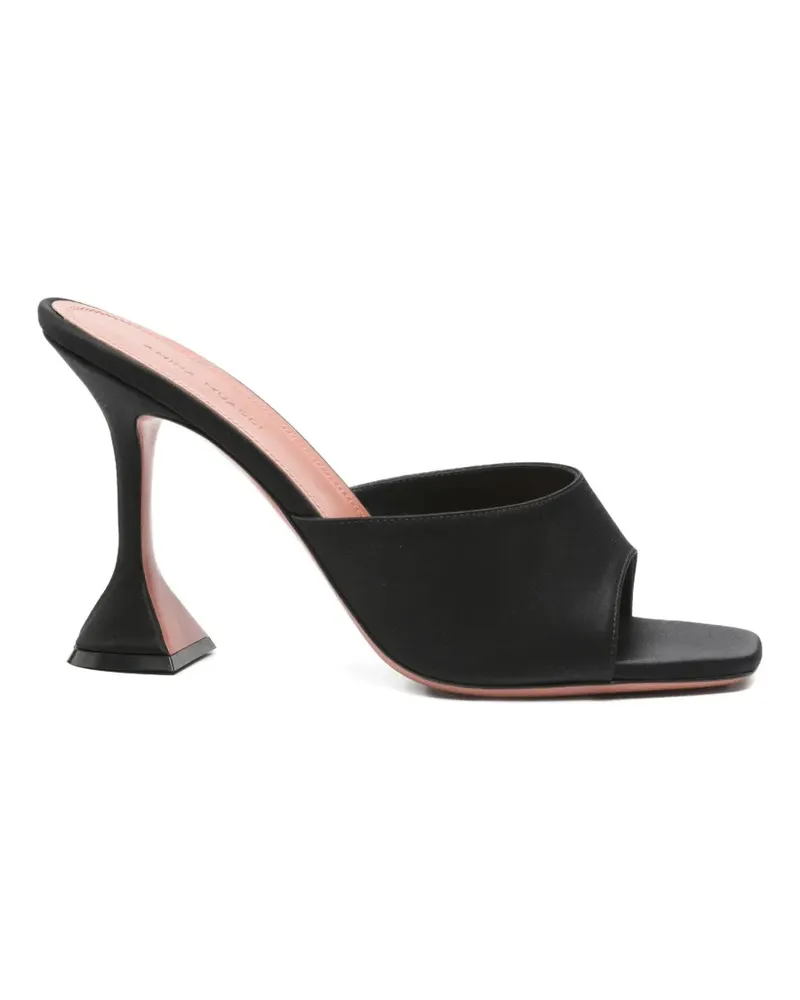 Amina Muaddi Lupita black sandals - Schwarz Schwarz