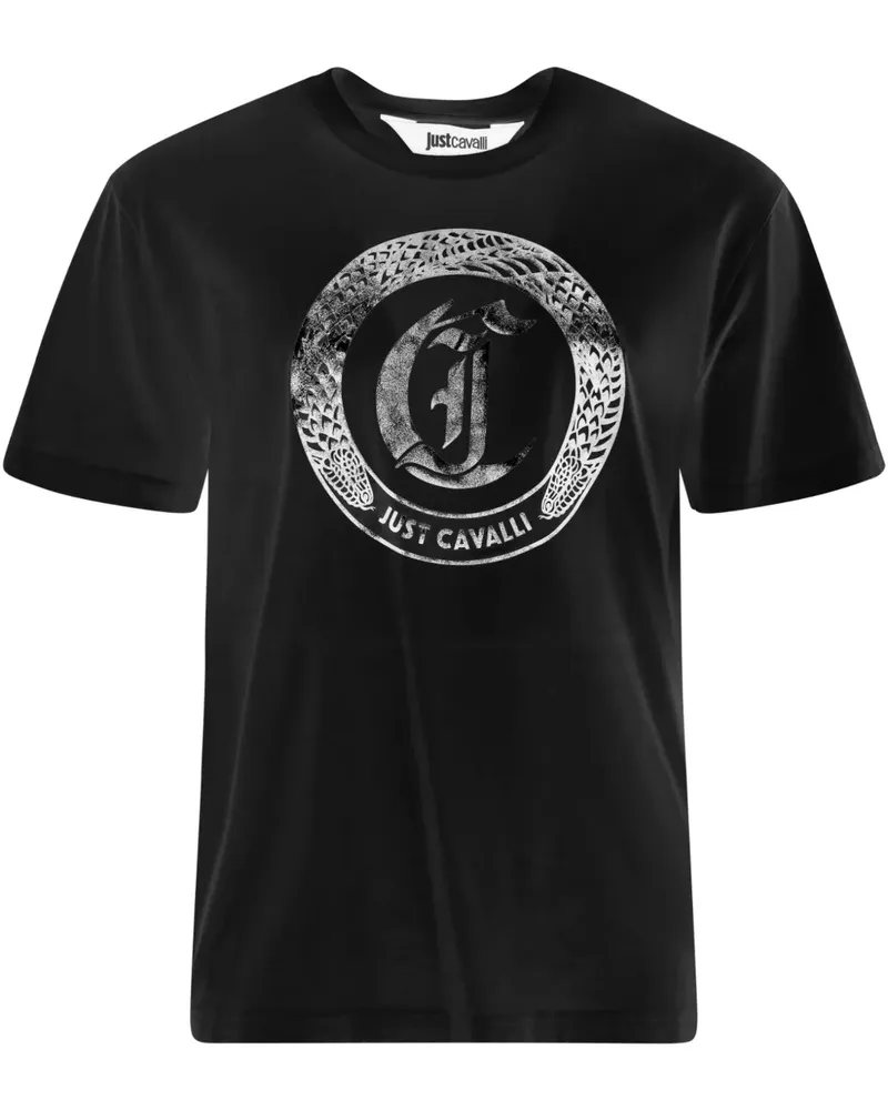 Just Cavalli T-Shirt mit Logo-Print - Schwarz Schwarz