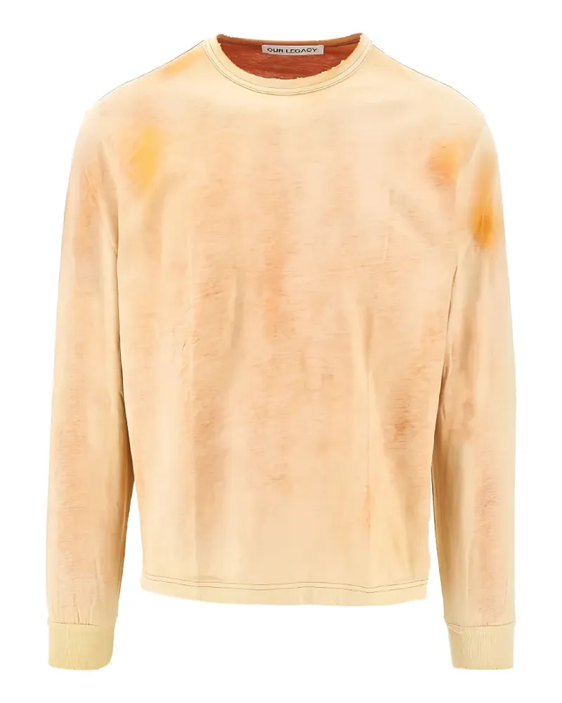 Our Legacy Sweatshirt im Used-Look - Orange Orange