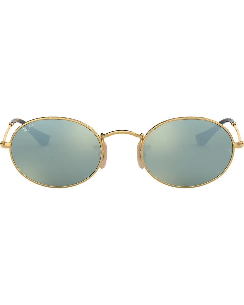 Ray Ban Oval Flat' Sonnenbrille - Metallic Metallic