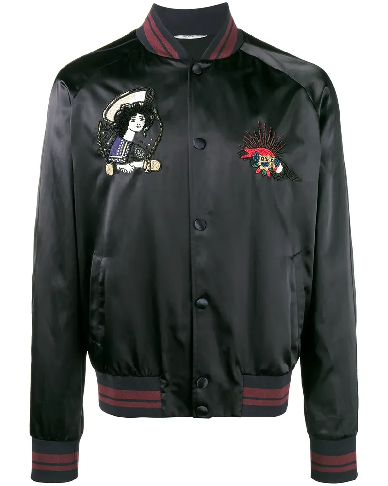 Valentino Garavani Bomberjacke mit Stickerei - Blau Blau
