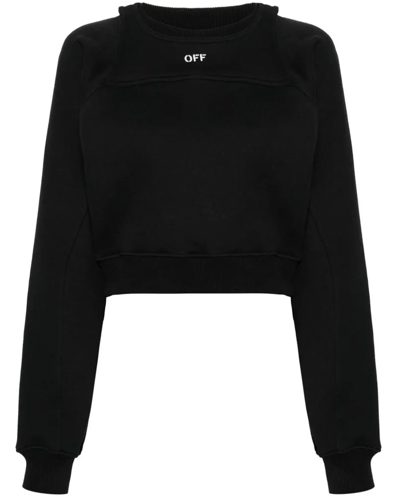 OFF-WHITE Sweatshirt im Layering-Look - Schwarz Schwarz