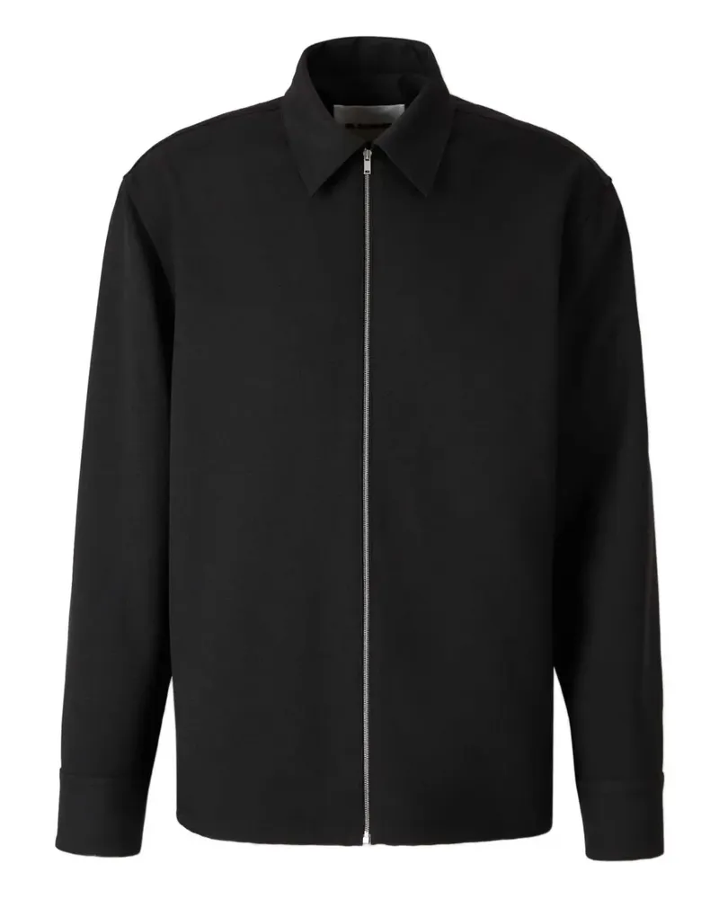 Jil Sander zip-up jacket - Schwarz Schwarz