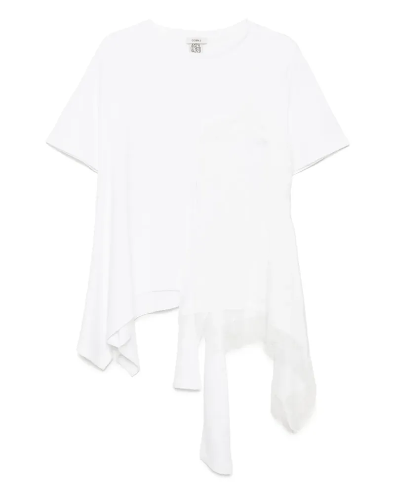 GOEN.J Camisole-Top im Layering-Look - Weiß Weiß