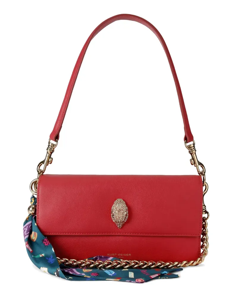 Kurt Geiger Sloane Schultertasche mit Adlerdetail - Rot Rot