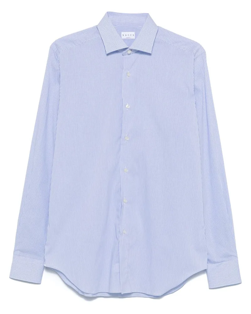 XACUS Gestreiftes Hemd - Blau Blau