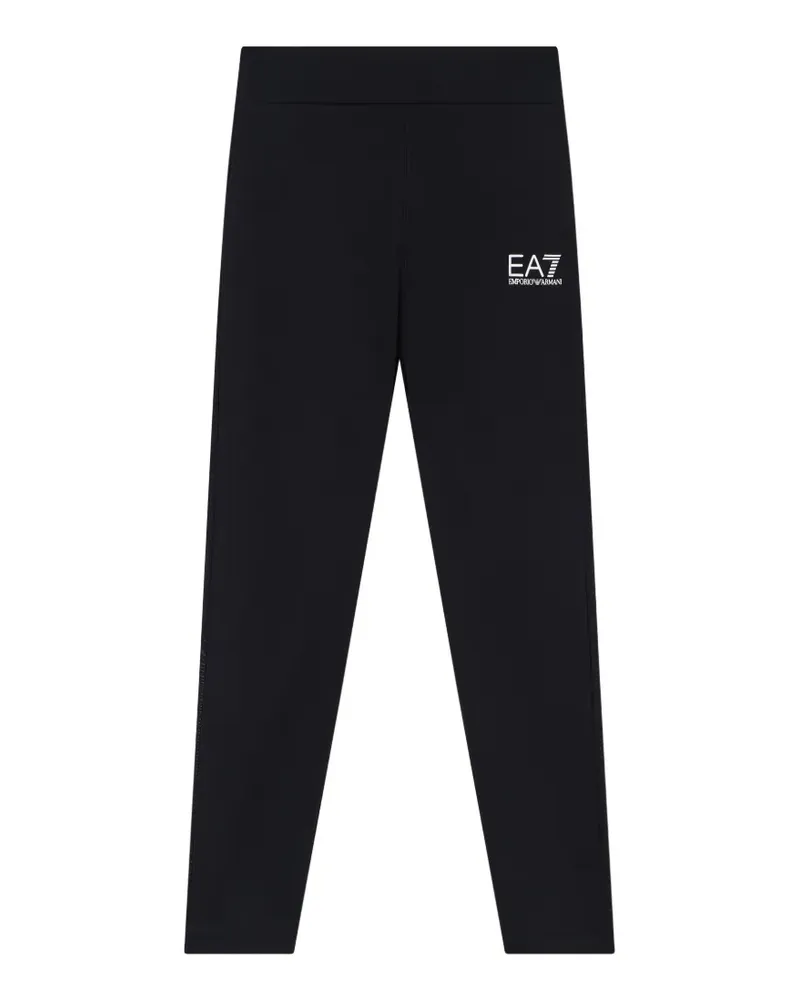 EA7 Dynamic Athlete Leggings mit Mesh-Einsatz - Schwarz Schwarz