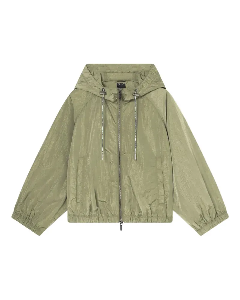 Armani Exchange hooded zip-up windbreaker jacket - Grün Grün