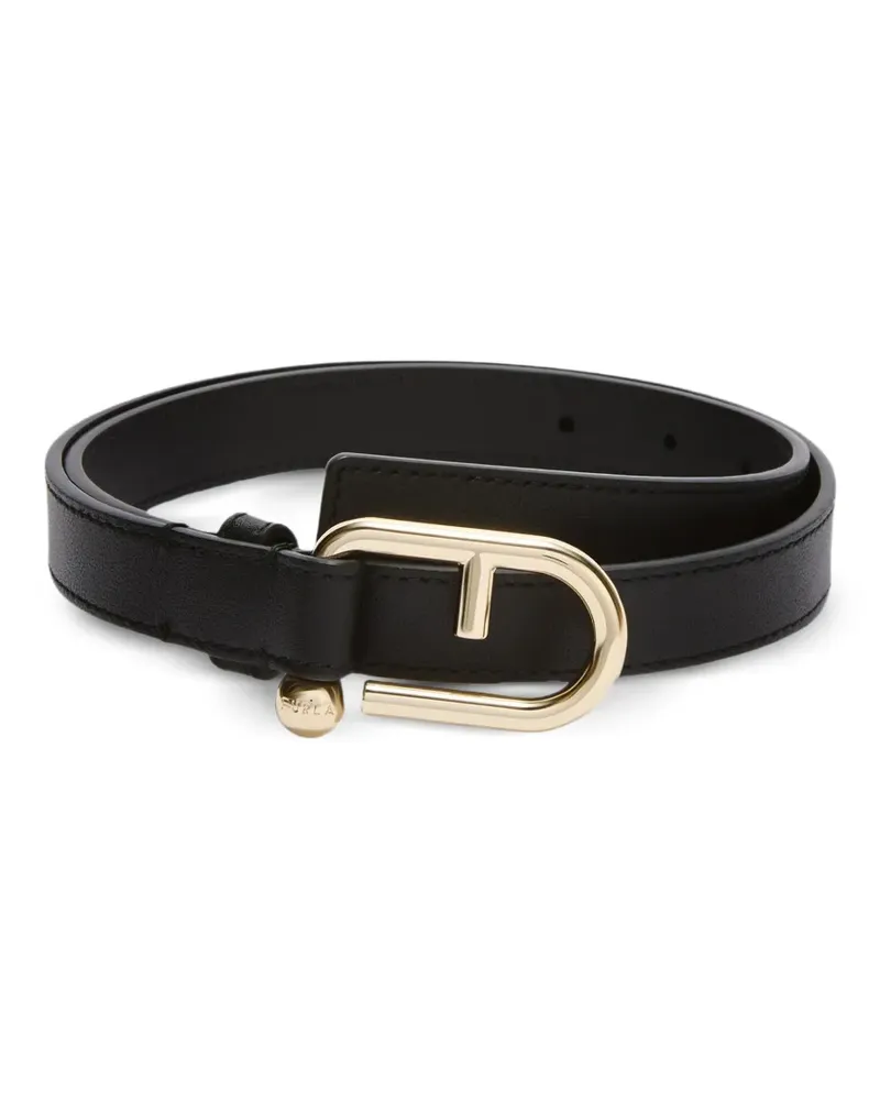 Furla Nuvola Gürtel mit Schnalle - Schwarz Schwarz