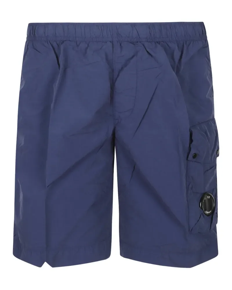 C.P. Company lens-detail cargo shorts - Blau Blau