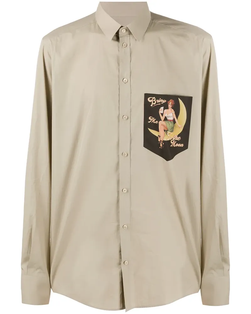 Dolce & Gabbana Bring Me To The Moon' Hemd - Nude Nude