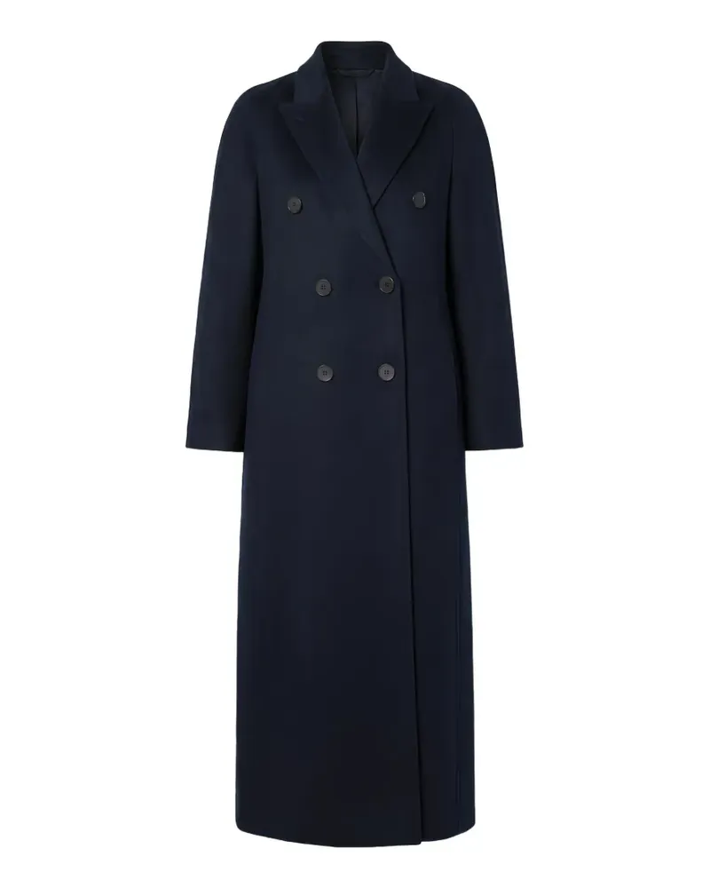 Max Mara Volante raglan-sleeve rear-slit coat - Blau Blau