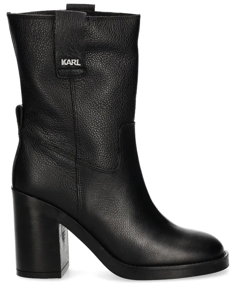 Karl Lagerfeld Brookyln Stiefel 100mm - Schwarz Schwarz