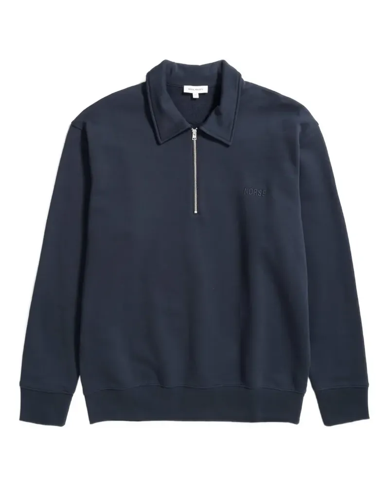 Norse Projects Norse Standard half-zip cotton sweatshirt - Blau Blau