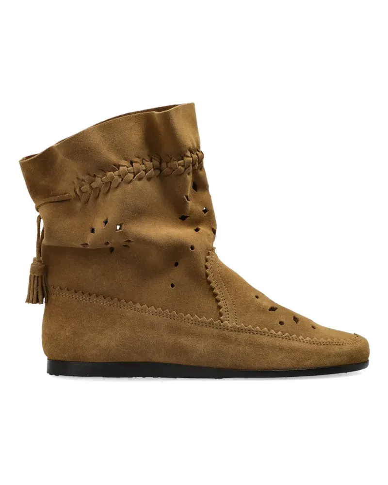 Isabel Marant Woosta Stiefeletten mit Flechtquasten - Braun Braun