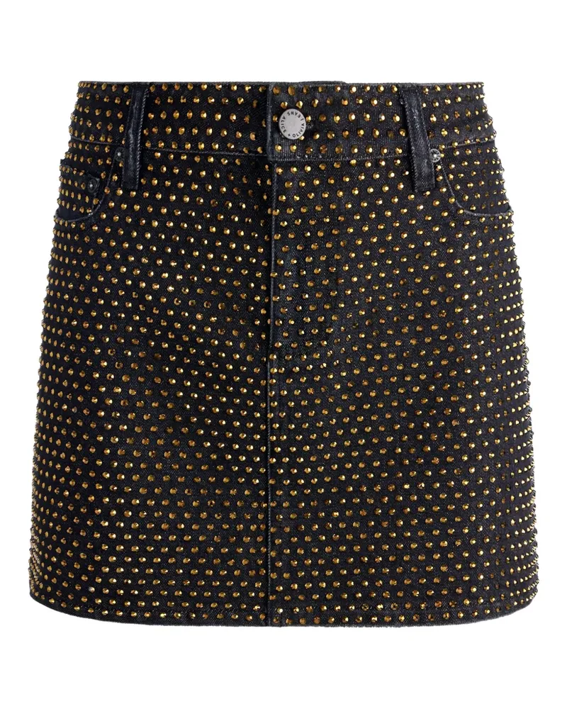 Alice + Olivia Joss Jeansrock - Schwarz Schwarz