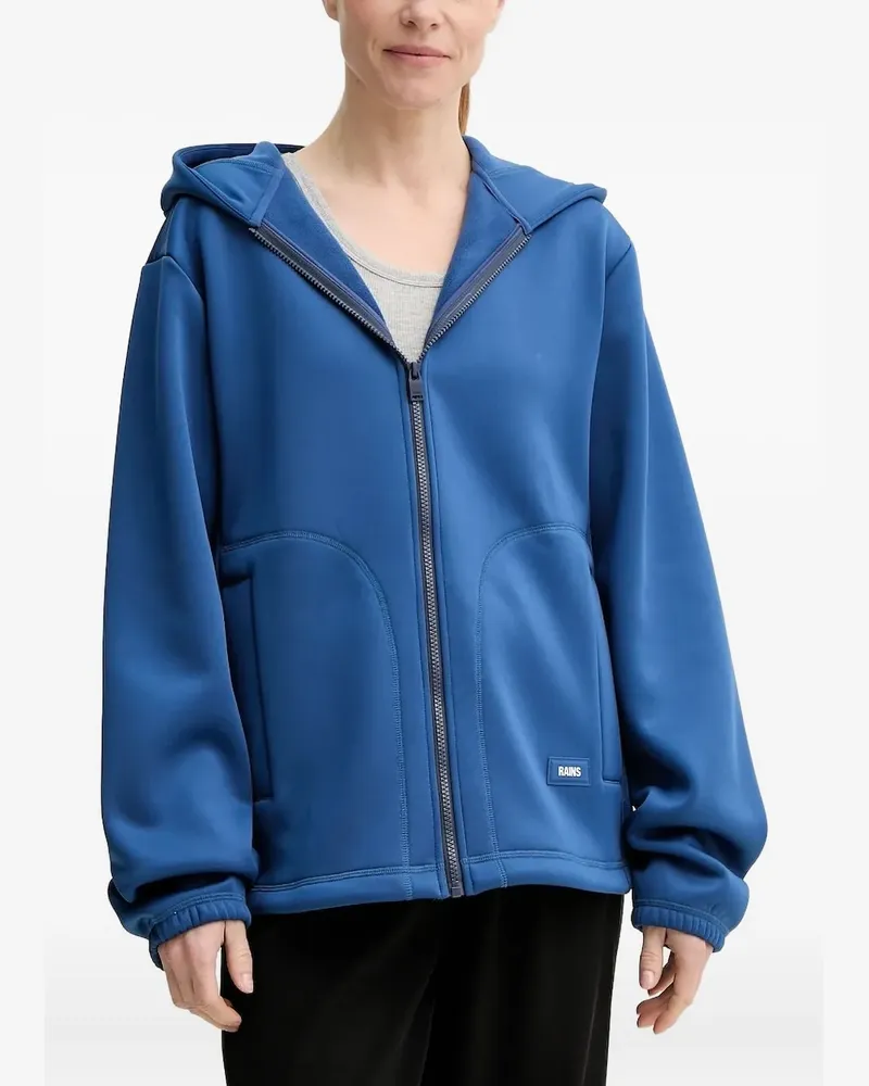 RAINS Hoodie mit Reißverschluss - Blau Blau