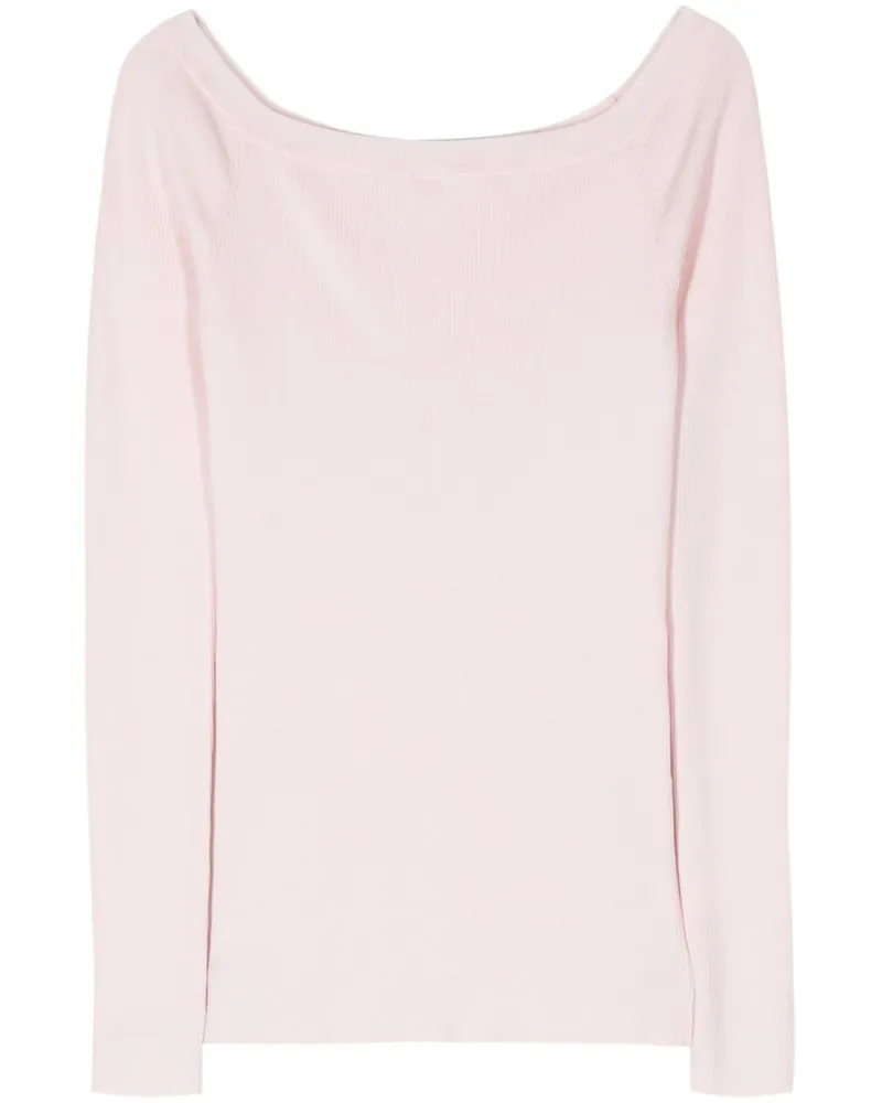 P.A.R.O.S.H. P.A.R.O H. Fein gerippter Pullover - Rosa Rosa