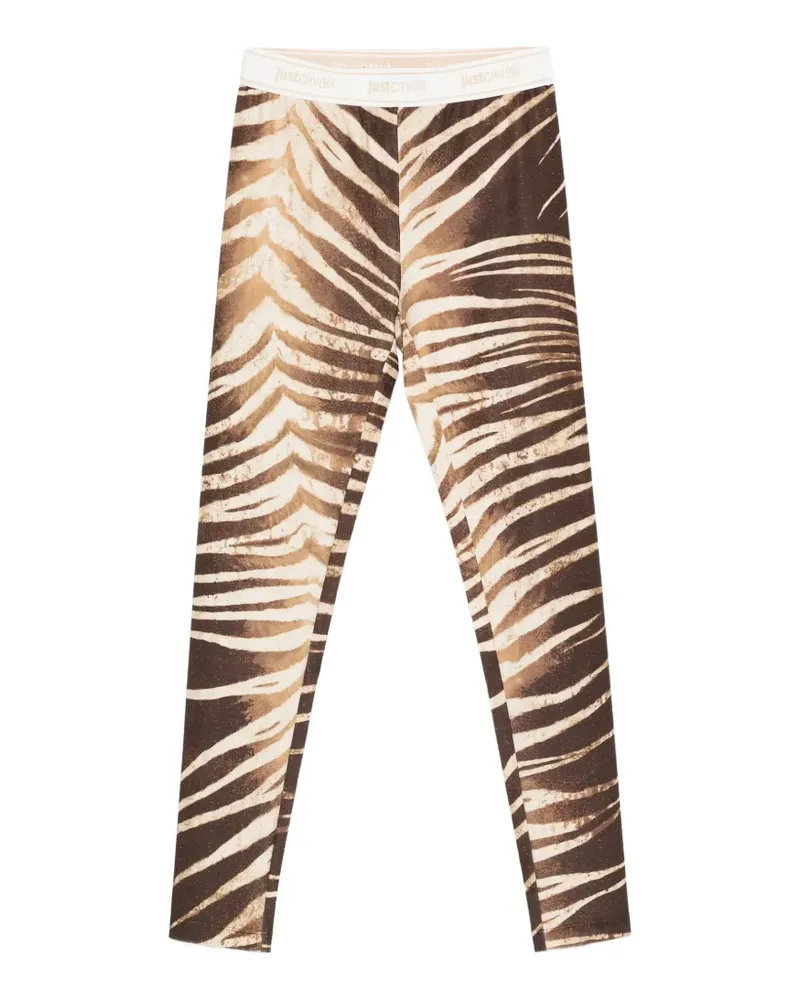 Just Cavalli zebra-print leggings - Braun Braun