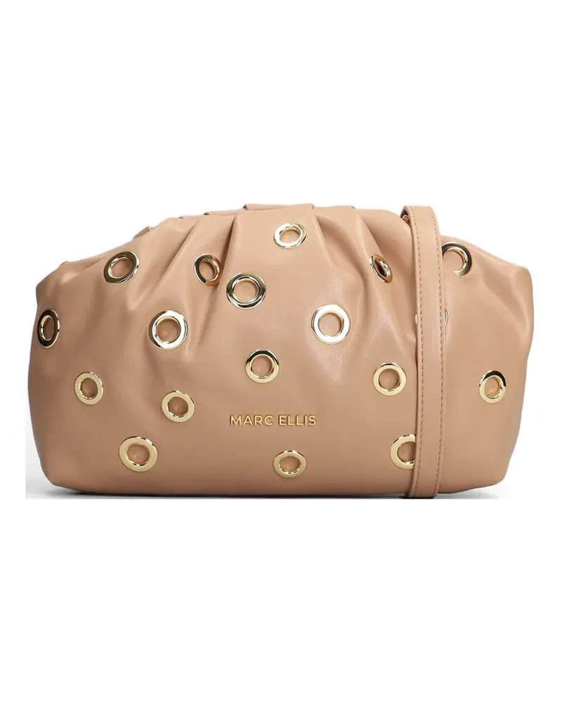 MARC ELLIS Daphne Studs Schultertasche mit Ösendetail - Nude Nude