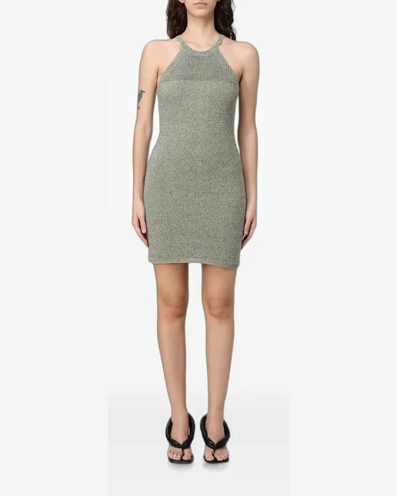 Emporio Armani mini halterneck knit dress - Grün Grün