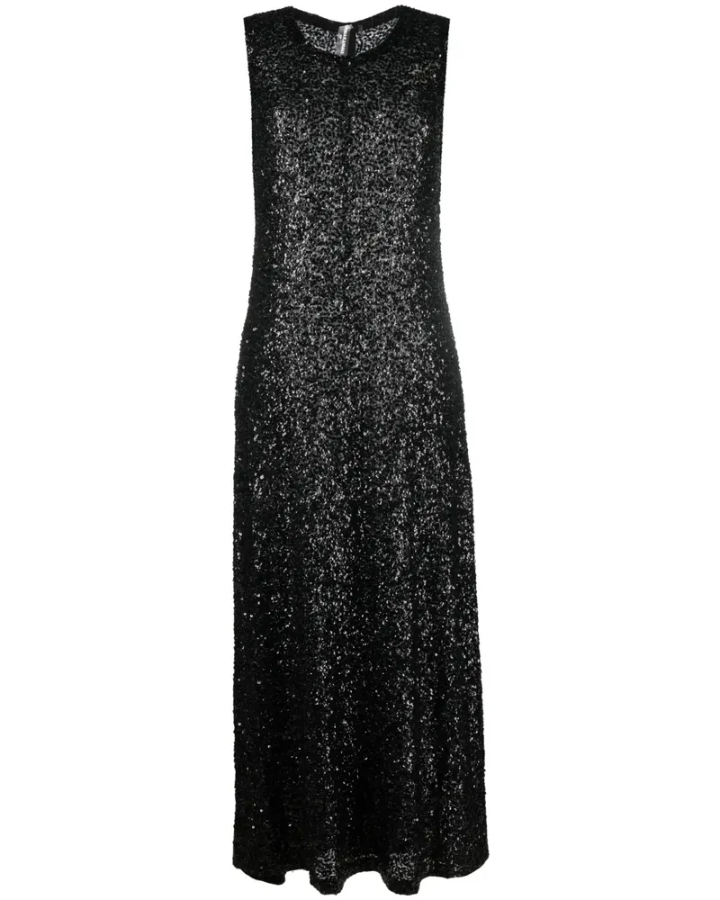 Norma Kamali Kleid mit Pailletten - Schwarz Schwarz