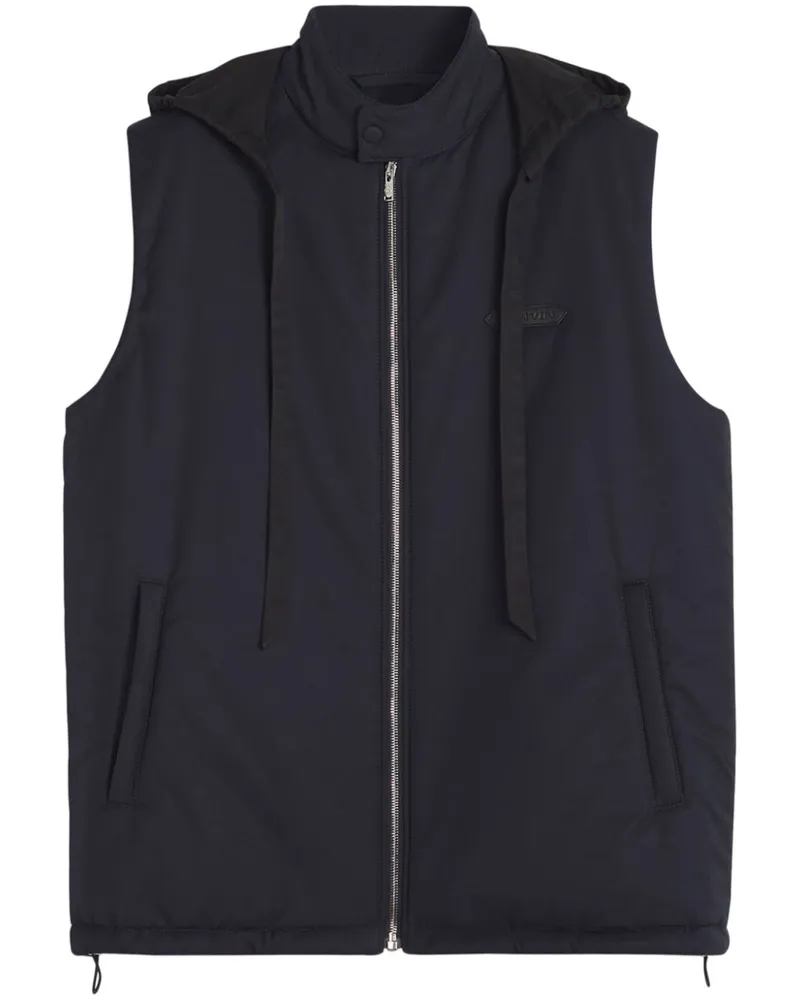 Lanvin Weste mit abnehmbarer Kapuze - Blau Blau