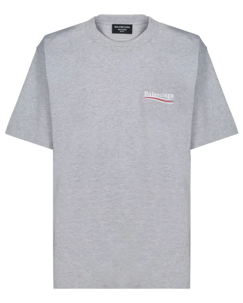 Balenciaga Political Campaign T-Shirt - Grau Grau