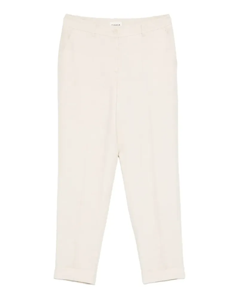 P.A.R.O.S.H. P.A.R.O H. Cropped-Hose mit Umschlag - Nude Nude