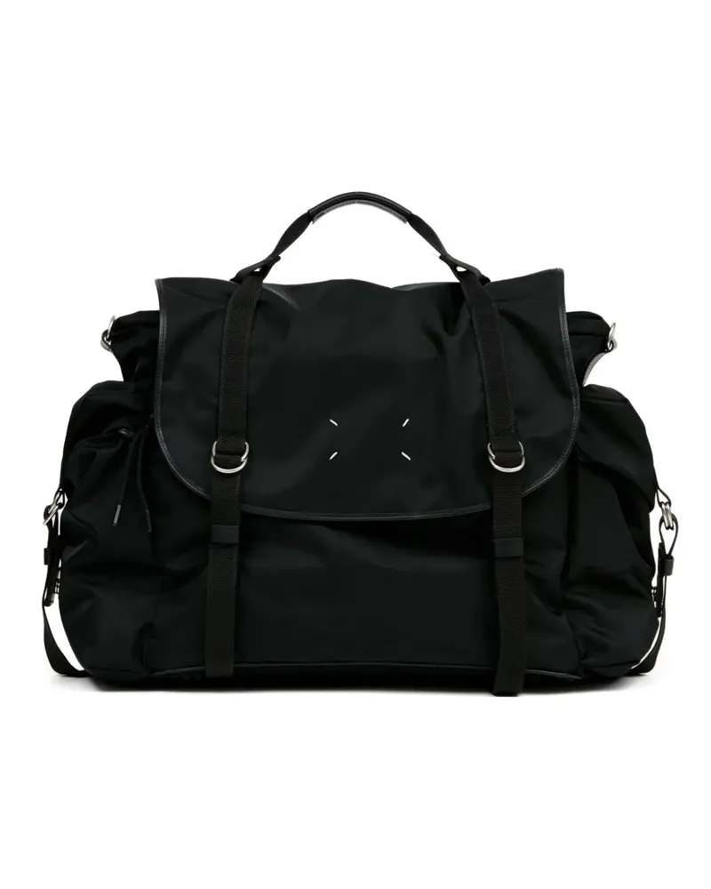 Maison Margiela Tote Bag mit Ziernähten - Schwarz Schwarz