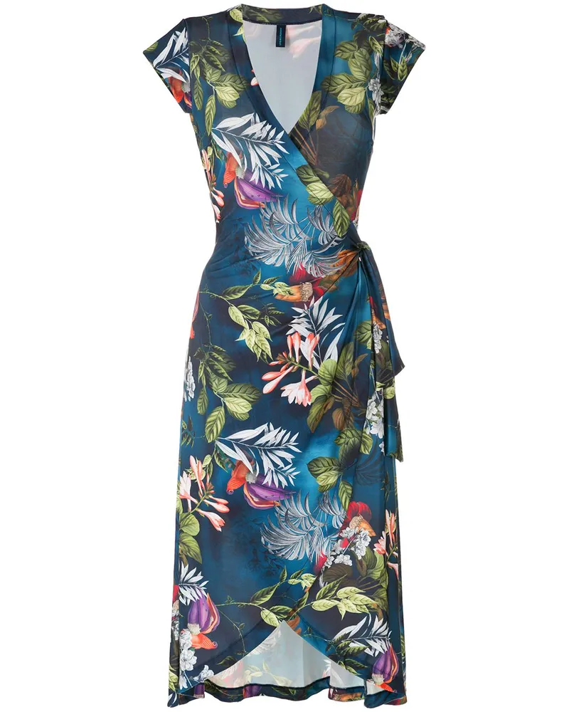Lygia & Nanny Falcão Kleid mit Print - Blau Blau