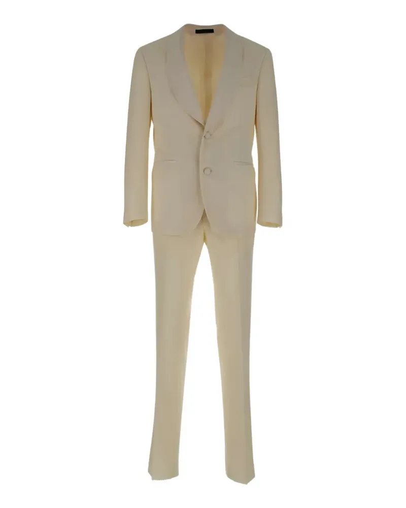 Corneliani single-breasted suit - Weiß Weiß