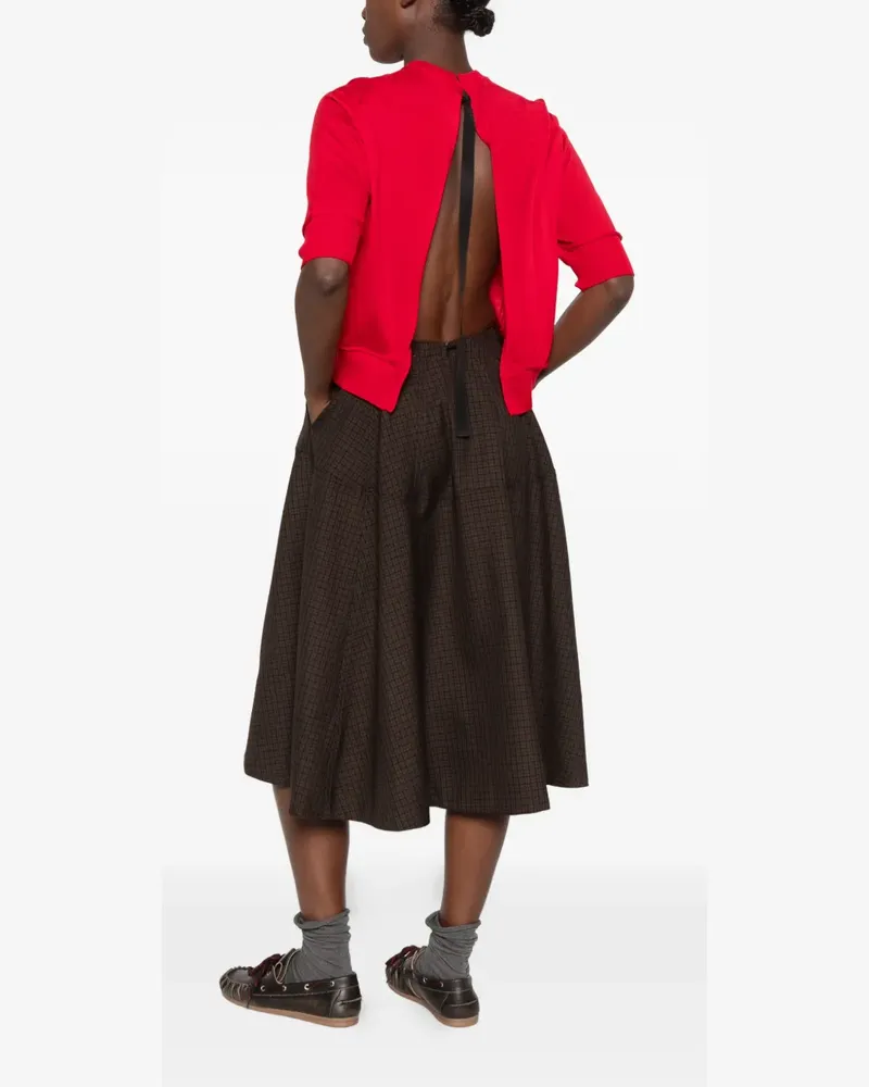 Department 5 open-back short-sleeve sweater - Rot Rot