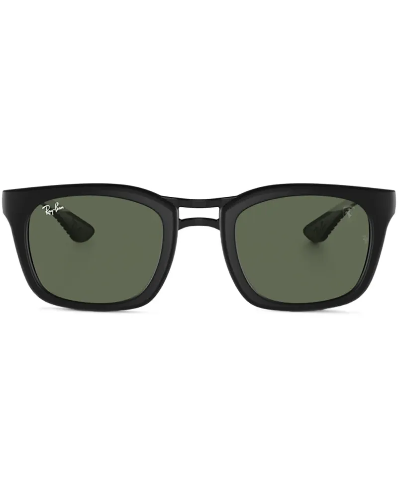 Ray Ban Sonnenbrille mit eckigem Gestell - Schwarz Schwarz