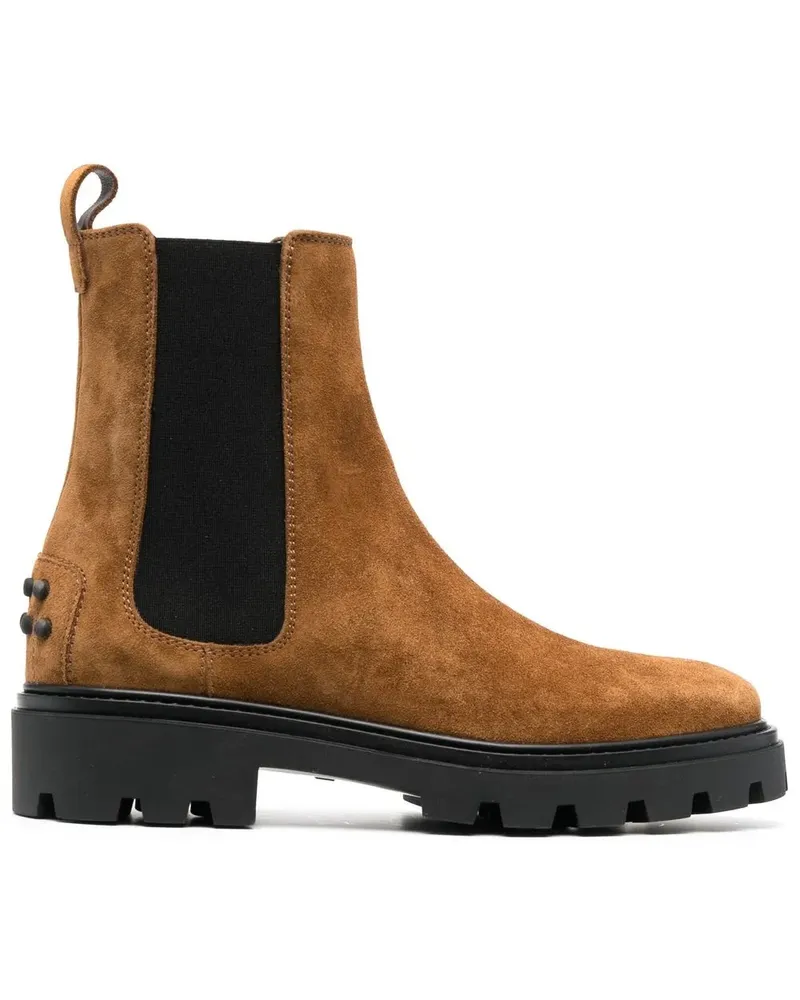 TOD'S Stiefeletten aus Wildleder - Braun Braun