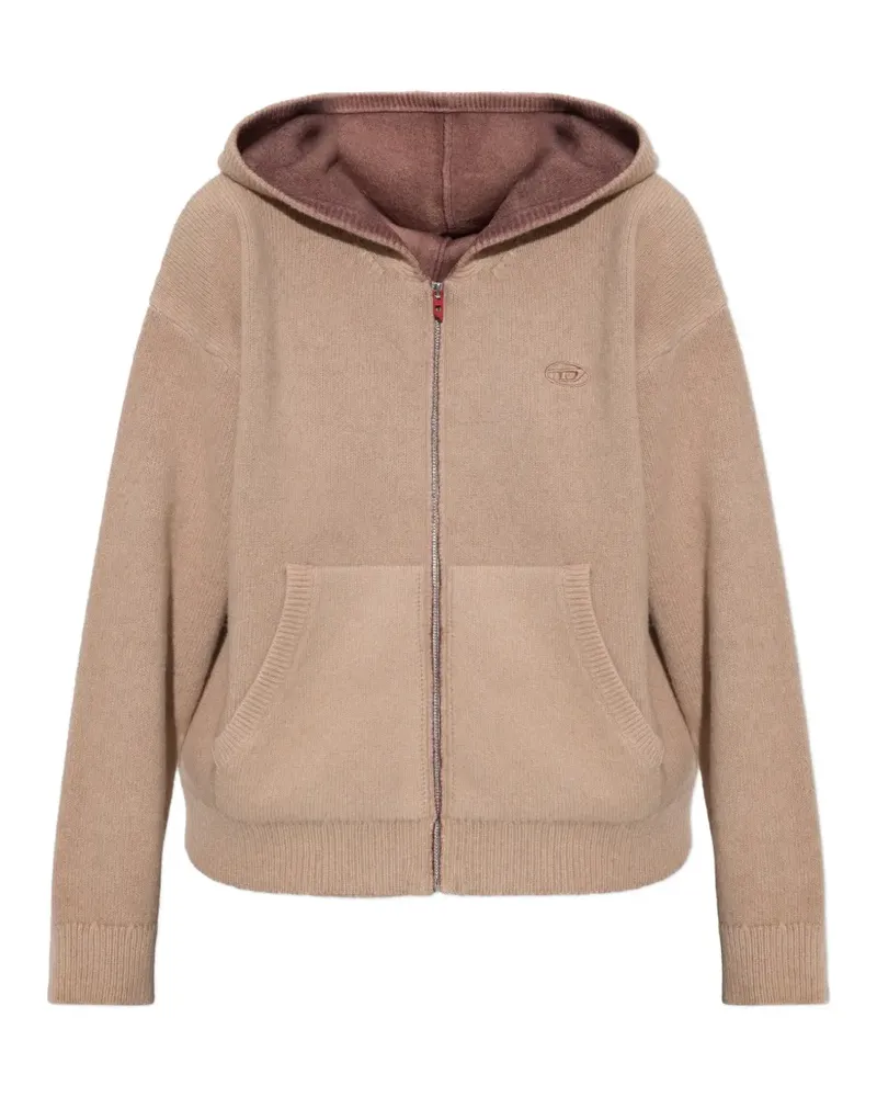 Diesel M-Pickly zip-up hoodie - Nude Nude