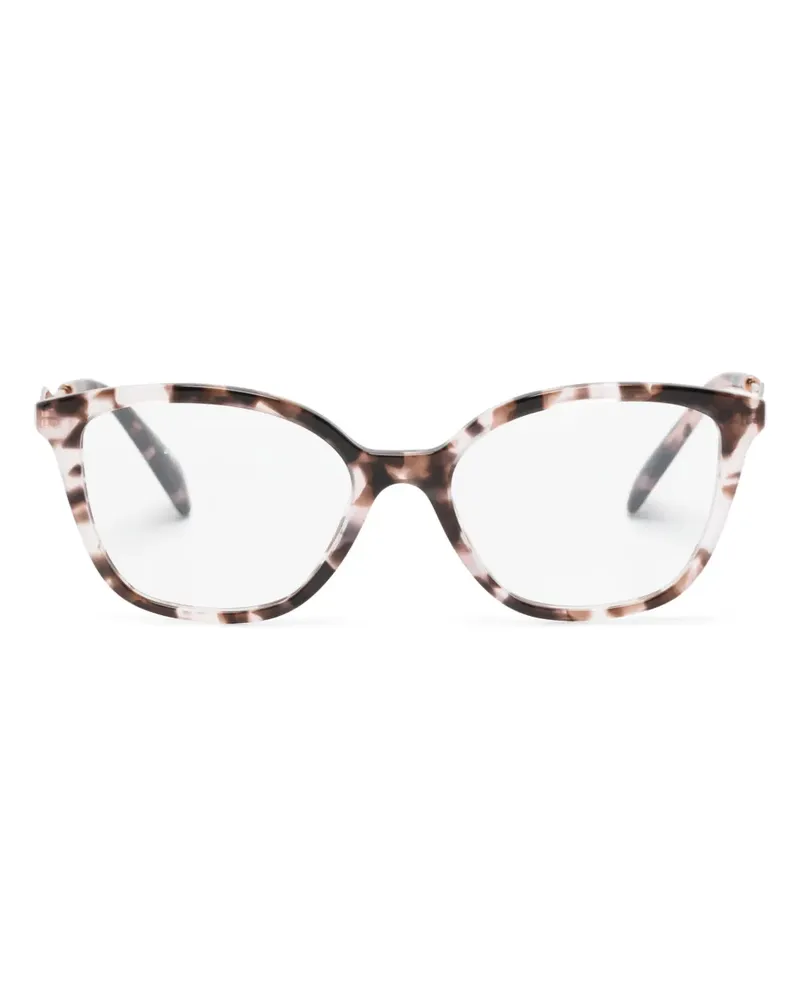 Prada Cat-Eye-Brille in Schildpattoptik - Rosa Rosa