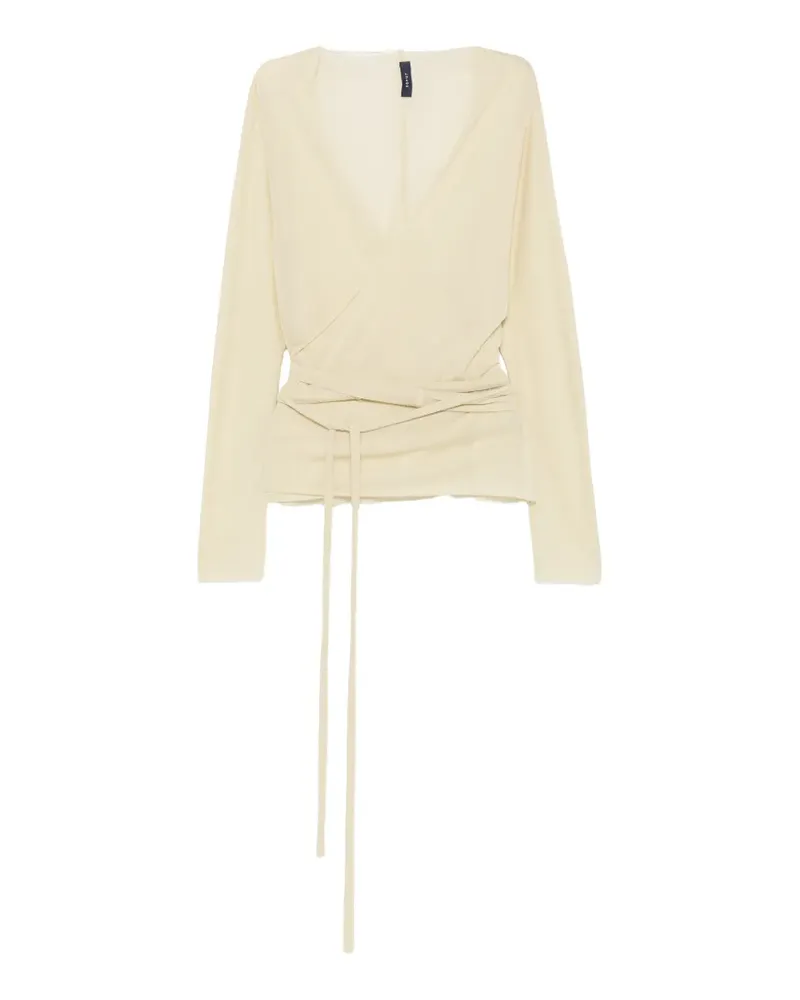 Soeur Luth Bluse im Wickelstil - Nude Nude
