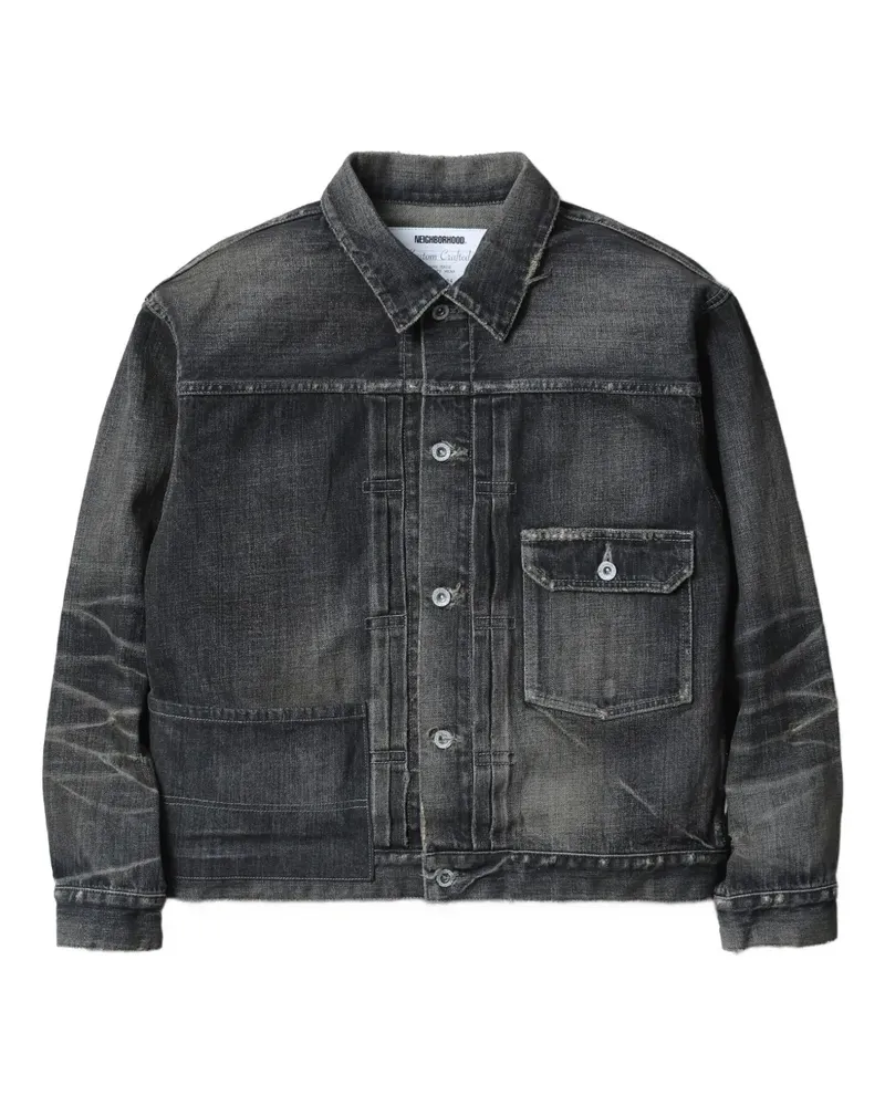 Neighborhood Geknöpfte Jeansjacke - Grau Grau
