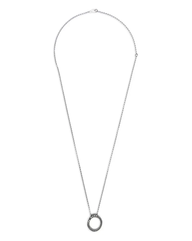 Rosa Maria Halskette aus Sterlingsilber mit Diamanten Silber