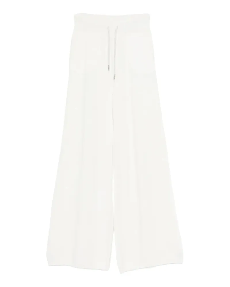 PANICALE Cashmere Hose mit Kordelzug - Weiß Weiß