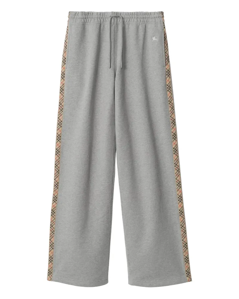 Burberry Jogginghose mit karierten Details - Grau Grau