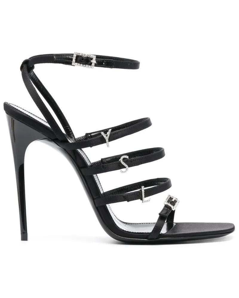 Saint Laurent Jerry Sandalen 110mm - Schwarz Schwarz