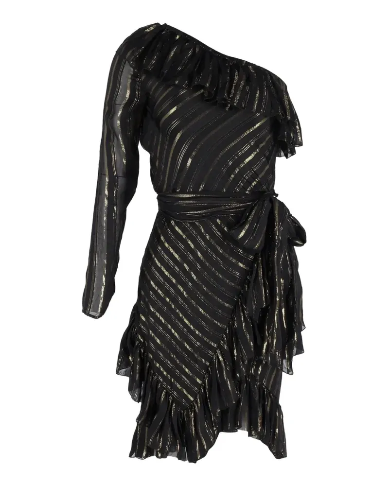 Philosophy Di Lorenzo Serafini asymmetrical one-shoulder midi dress - Schwarz Schwarz