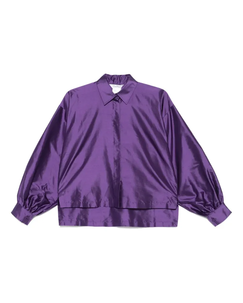Max Mara Bluse aus Seide - Violett Violett