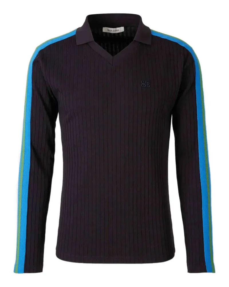 Wales Bonner Pullover mit gerippten Streifen - Blau Blau