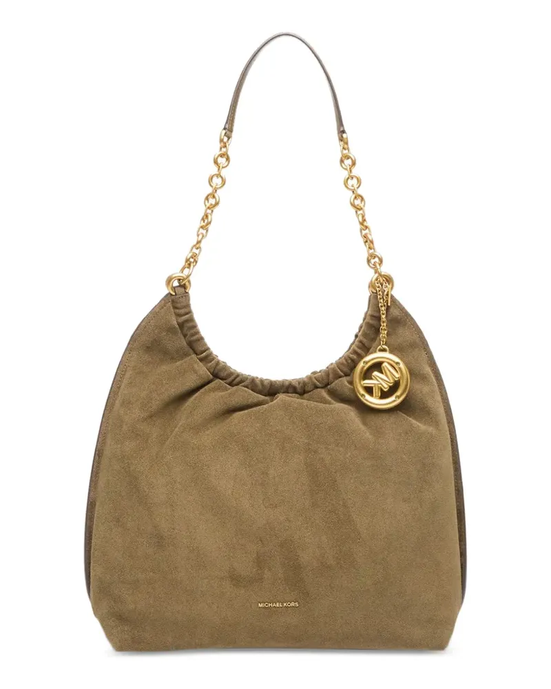 Michael Kors Tote Bag mit Kettenriemen und Logo-Anhänger - Braun Braun